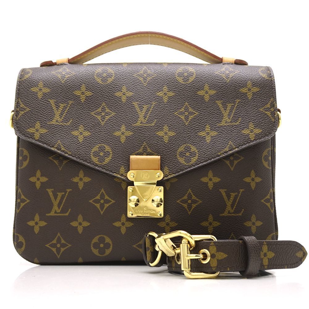 Louis Vuitton Monogram Pochette Metis MM Brown 2WAY Bag
